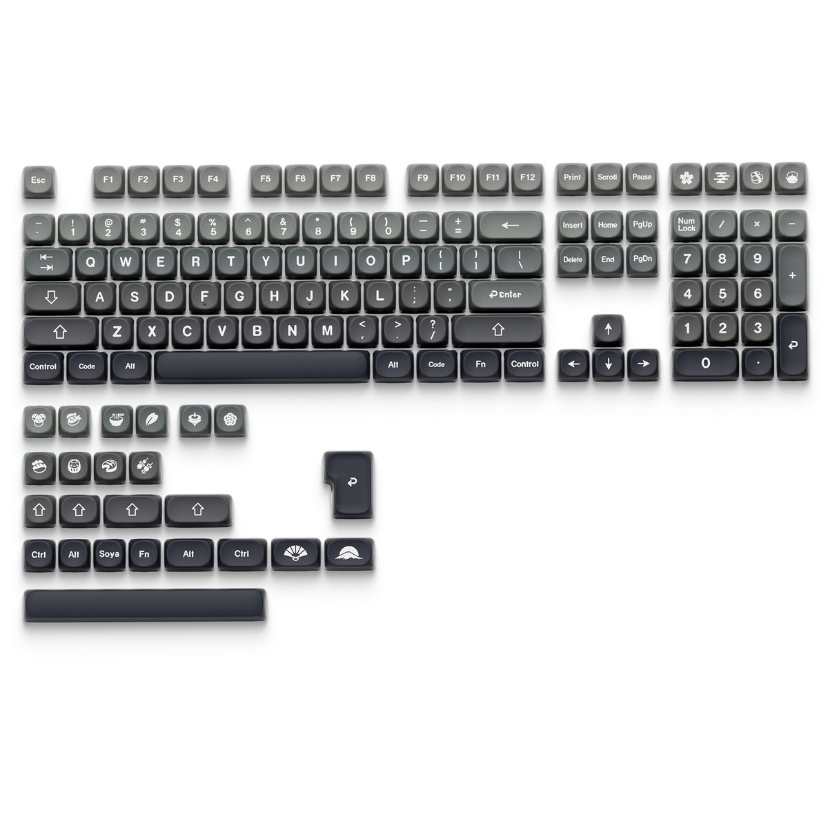MOA Profile Dye-Sub PBT Keycap Set 132-Key XVX Wagashi Series