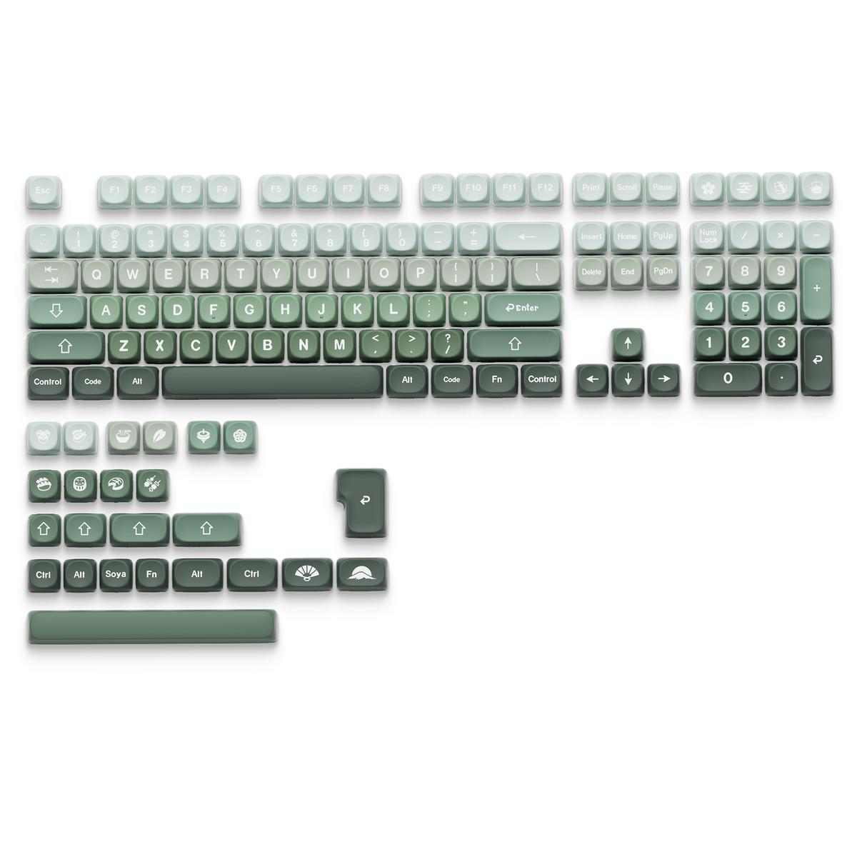 MOA Profile Dye-Sub PBT Keycap Set 132-Key XVX Wagashi Series