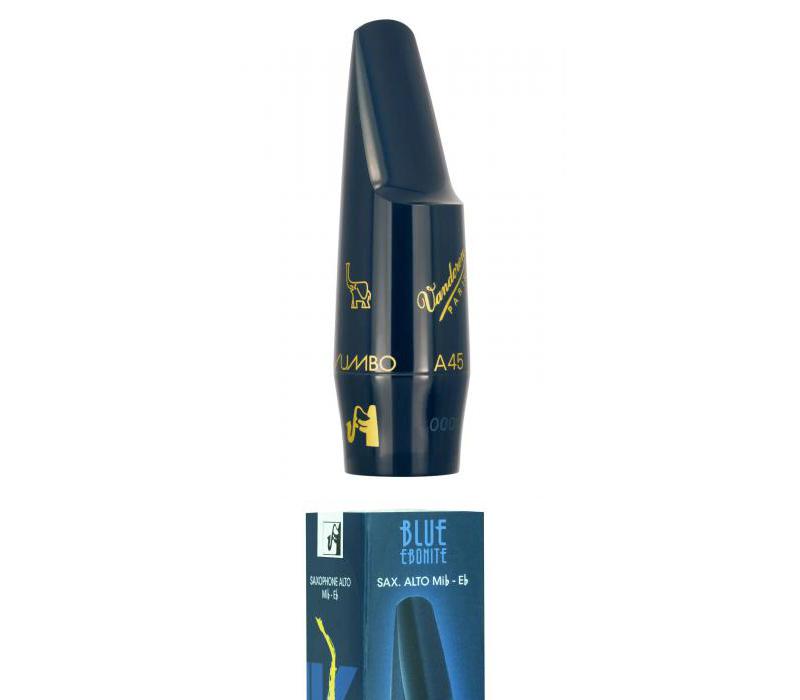 Vandoren Jumbo Java Alto Saxophone Mouthpiece - A45, limited edition, Blue-NEW