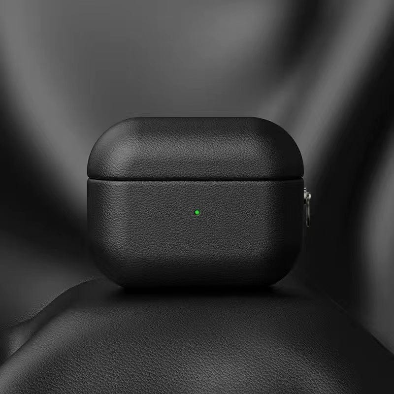 Premium Leather AirPods Case with Carabiner