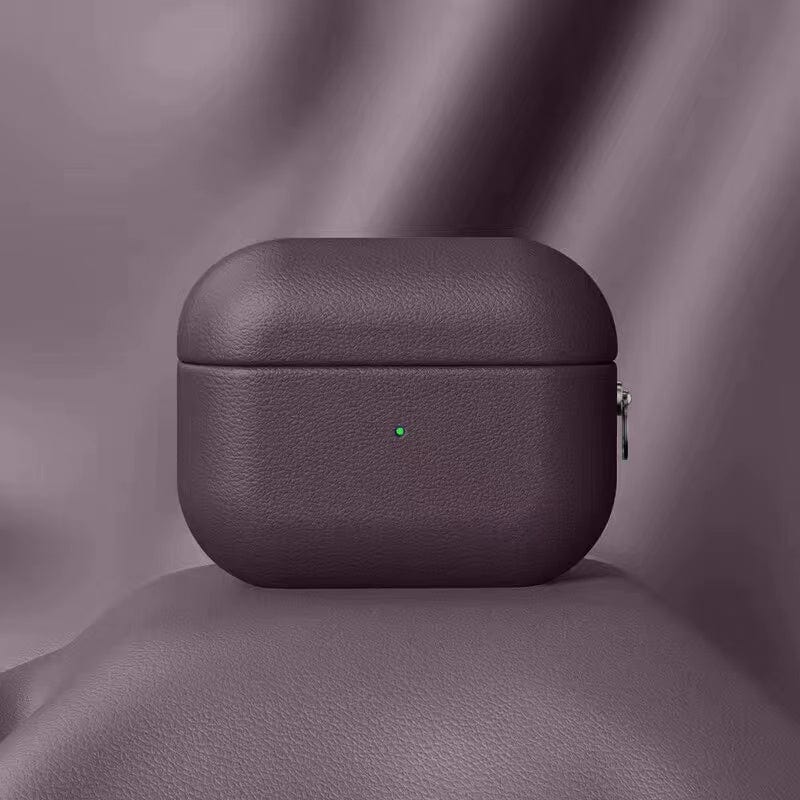 Premium Leather AirPods Case with Carabiner