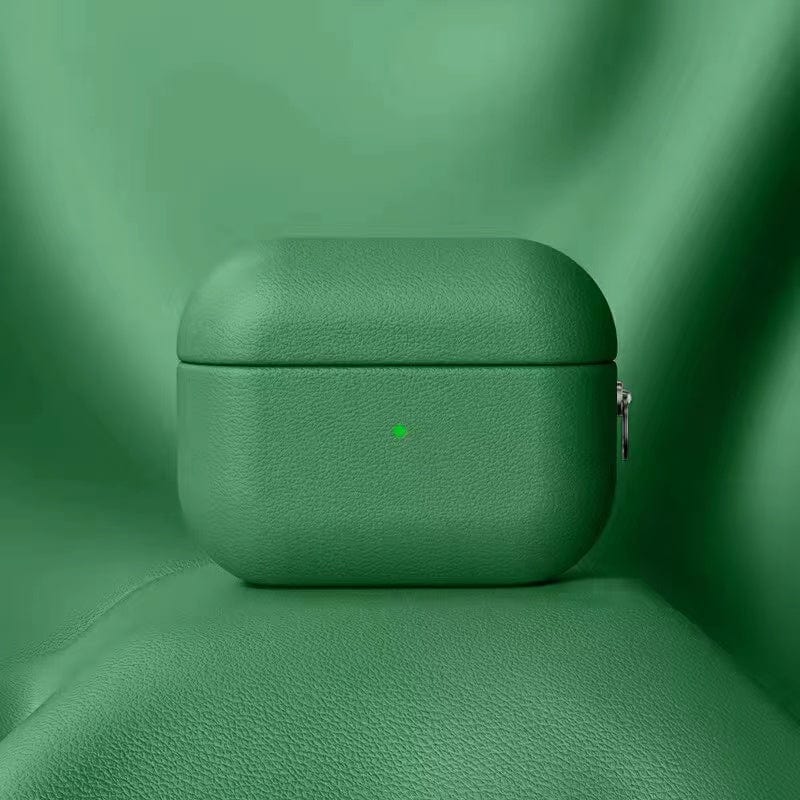 Premium Leather AirPods Case with Carabiner
