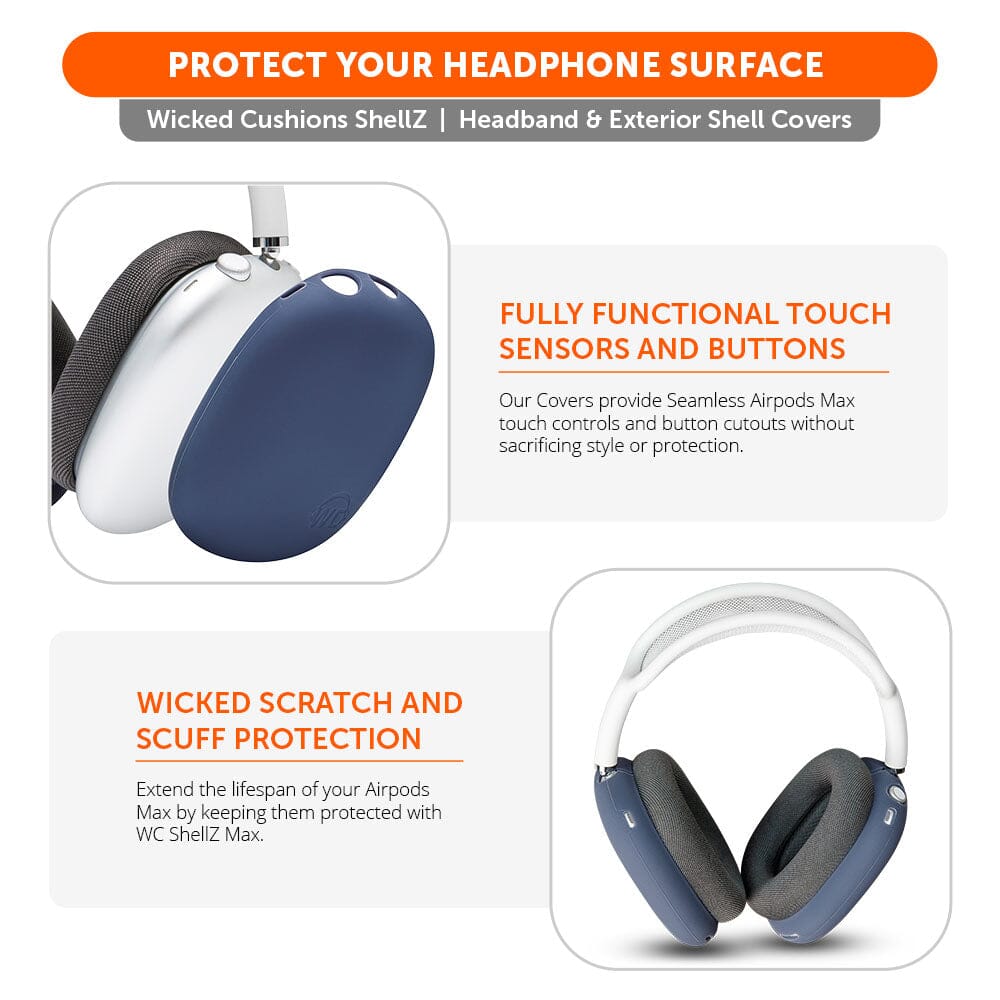 Airpods Max Silicone Exterior Shell Covers Headphone WC ShellZ Max