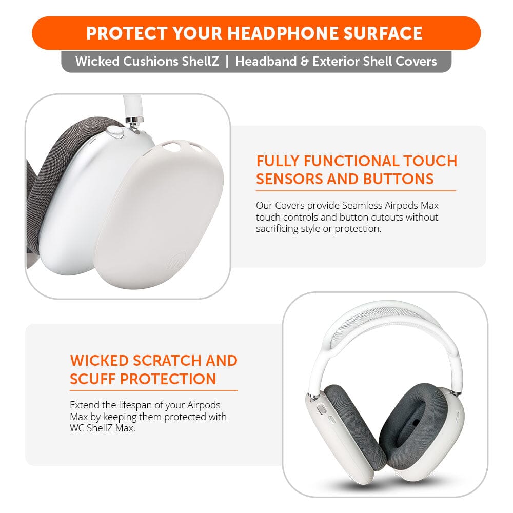 Airpods Max Silicone Exterior Shell Covers Headphone WC ShellZ Max
