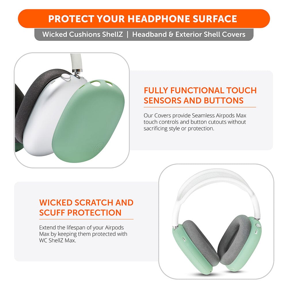 Airpods Max Silicone Exterior Shell Covers Headphone WC ShellZ Max