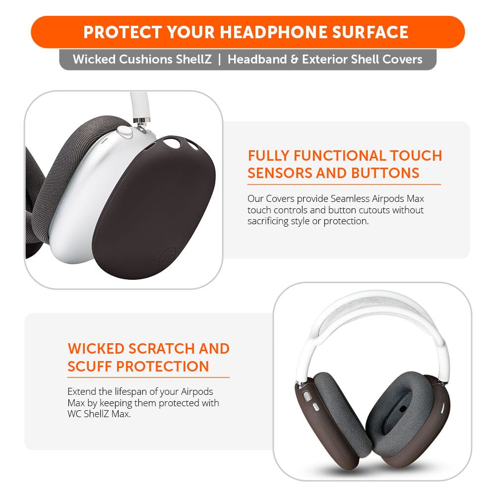 Airpods Max Silicone Exterior Shell Covers Headphone WC ShellZ Max