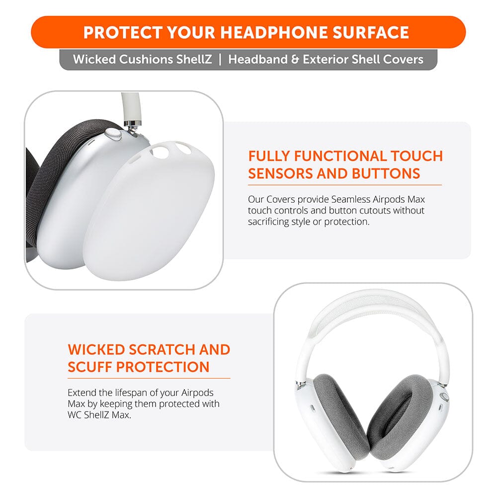 Airpods Max Silicone Exterior Shell Covers Headphone WC ShellZ Max