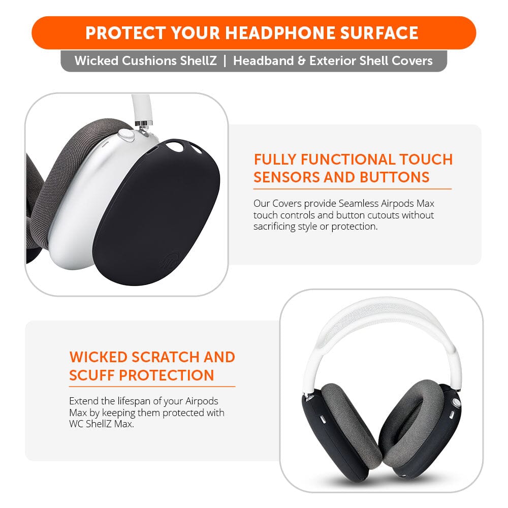 Airpods Max Silicone Exterior Shell Covers Headphone WC ShellZ Max