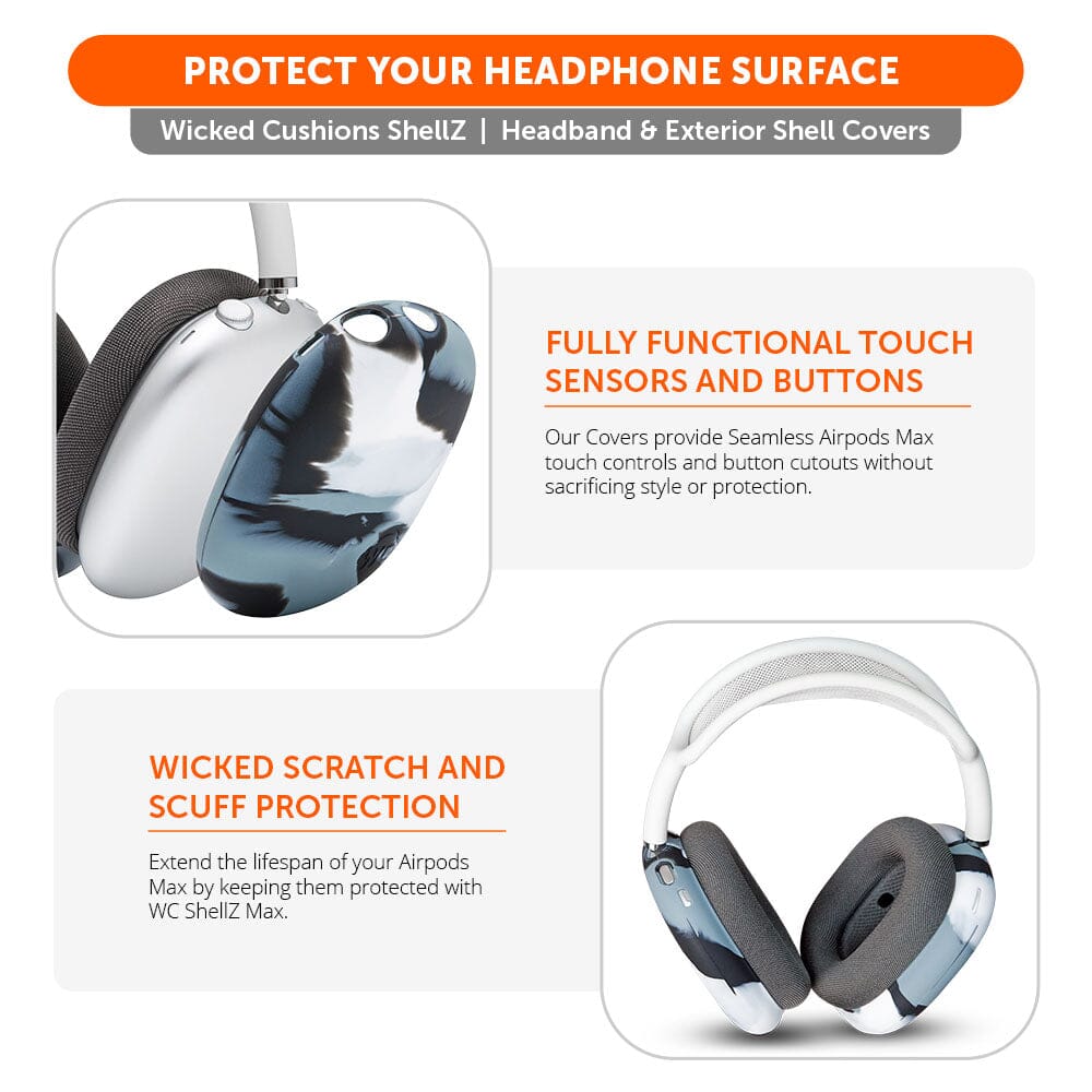 Airpods Max Silicone Exterior Shell Covers Headphone WC ShellZ Max