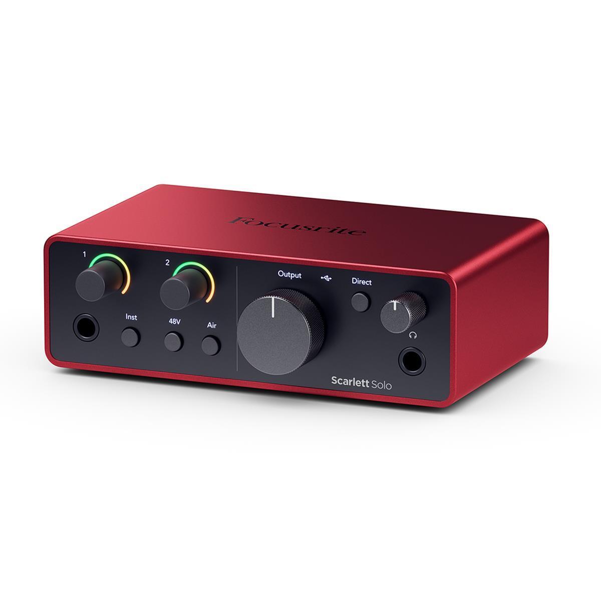 Focusrite Scarlett Solo Studio 4th Gen USB Interface w/Mic, Headphones,S/W Suite - New