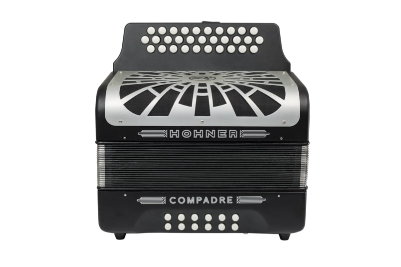 Hohner Compadre Diatonic Accordion - Keys of F/Bb/Eb - Black -NEW