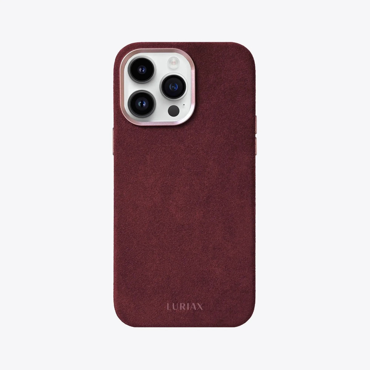 iPhone 14 Case Genuine Italian Alcantara Modern Classic Luriax