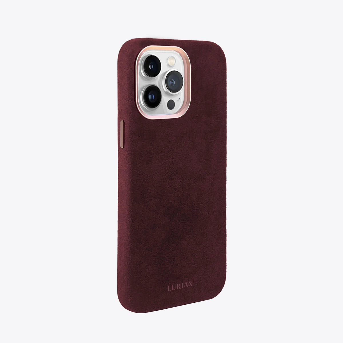 iPhone 14 Case Genuine Italian Alcantara Modern Classic Luriax