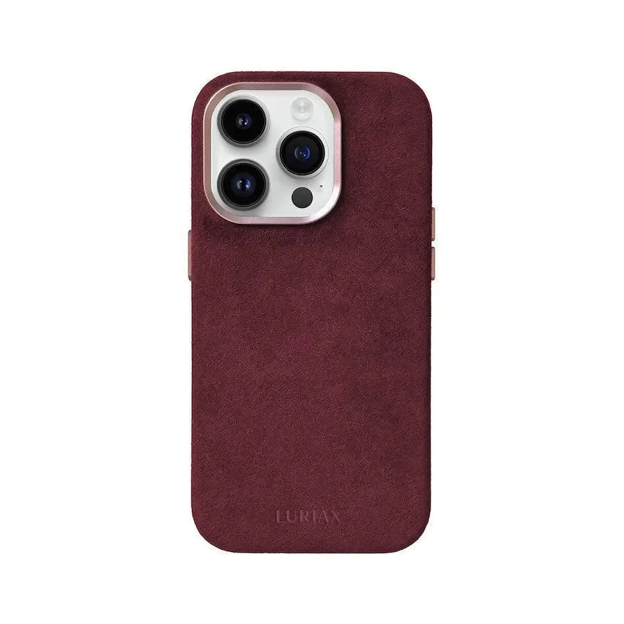 iPhone 14 Case Genuine Italian Alcantara Modern Classic Luriax