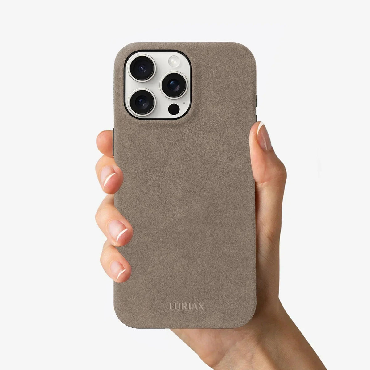 iPhone 15 Handcrafted Alcantara Case The Signature Luriax