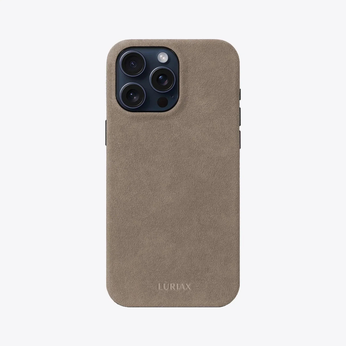 Handcrafted Italian Alcantara Black Case iPhone 16 The Signature