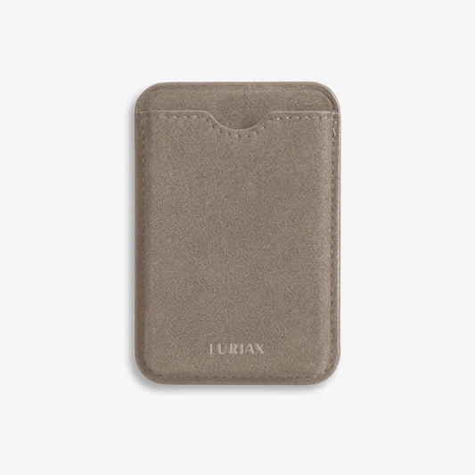 MagSafe Slim Cardholder Wallet Handcrafted Italian Alcantara