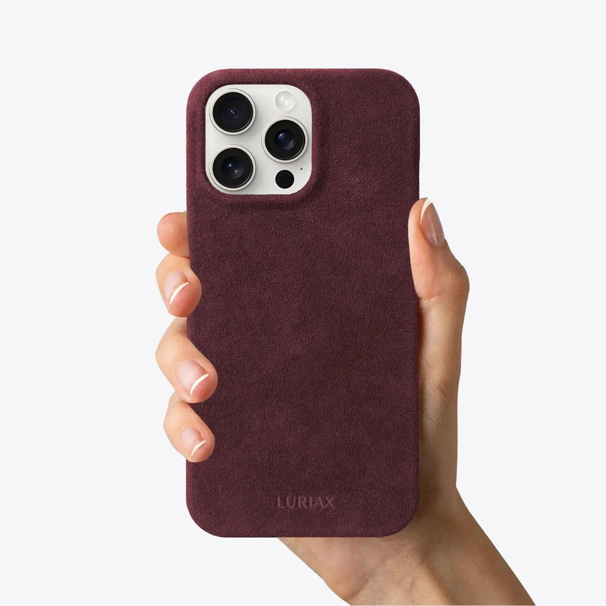 iPhone 15 Slim Alcantara Case The Minimal