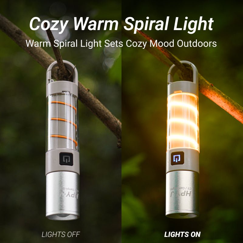 Camping Flashlight Built-in Hook All-in-One Flashlight C1