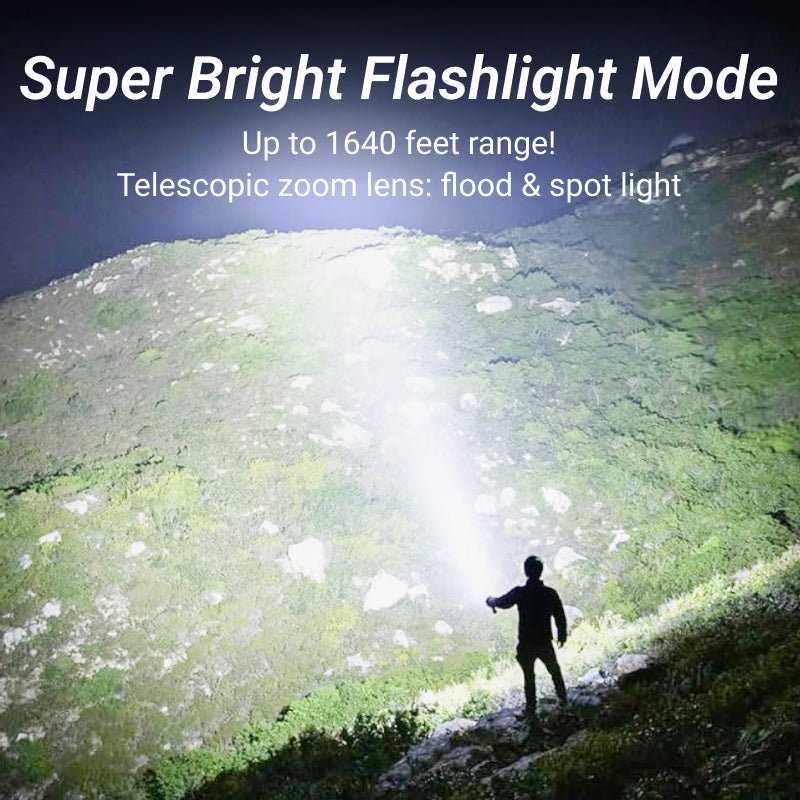 Camping Flashlight Built-in Hook All-in-One Flashlight C1