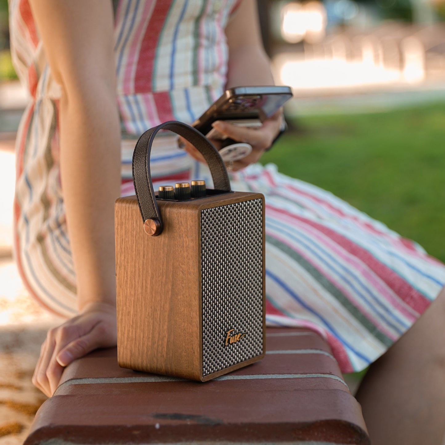 Bluetooth Portable Vintage Retro Speaker Fuse Andle