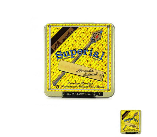 Alexander Reeds Superial Alto Saxophone Reeds - 3.0 (5-pack)- NEW