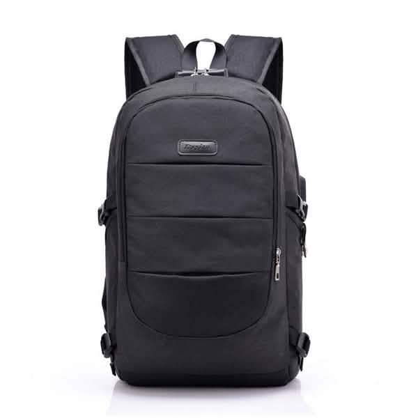 Anti Theft Waterproof Backpack with USB Charging Port and Headphone Interface Classic