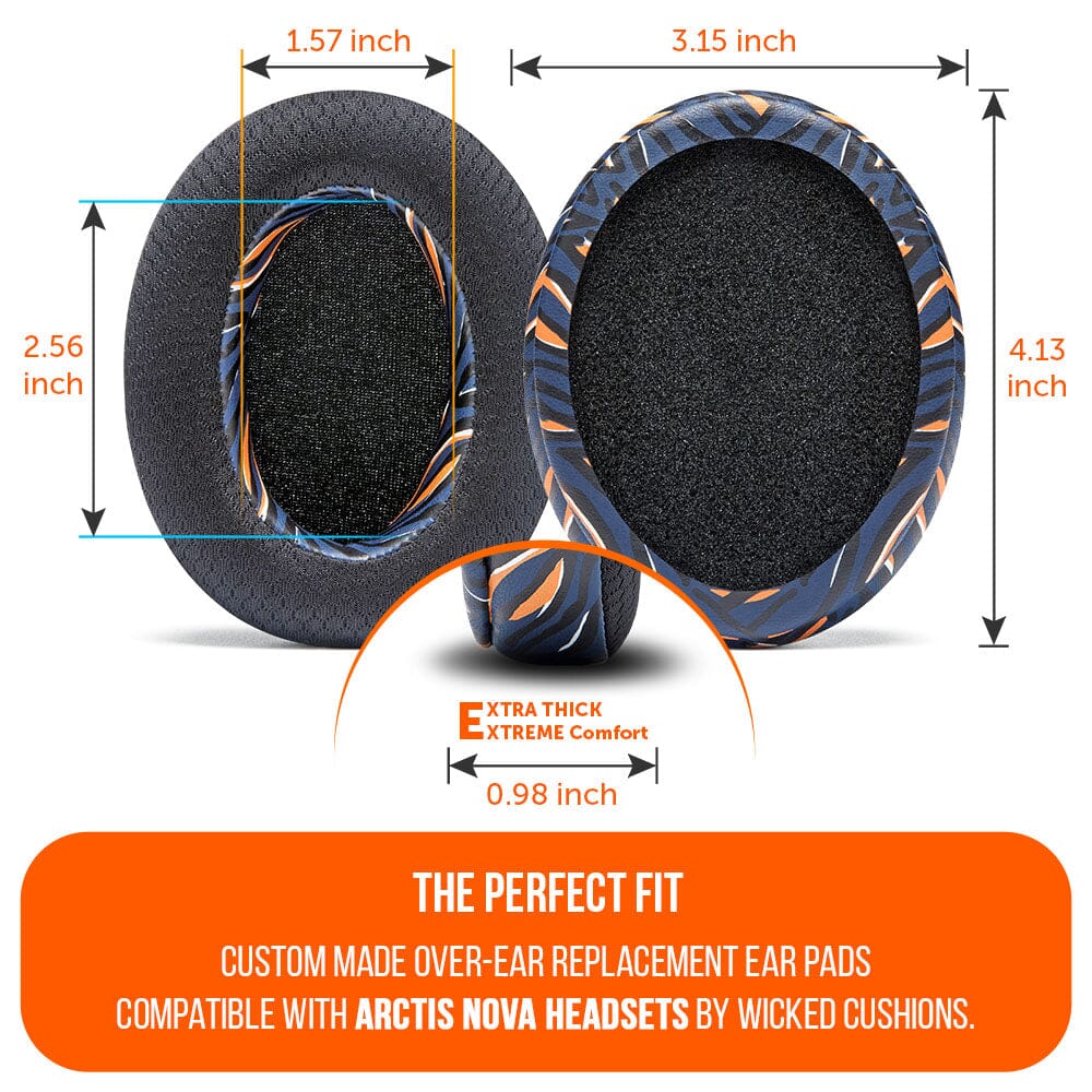 WC FreeZe Cooling Gel Earpads for Arctis Nova Headphones