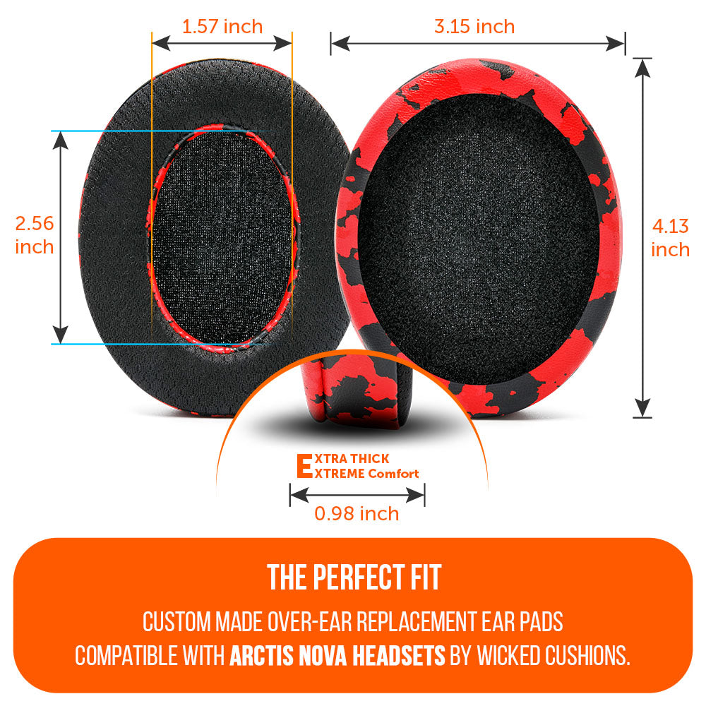 WC FreeZe Cooling Gel Earpads for Arctis Nova Headphones