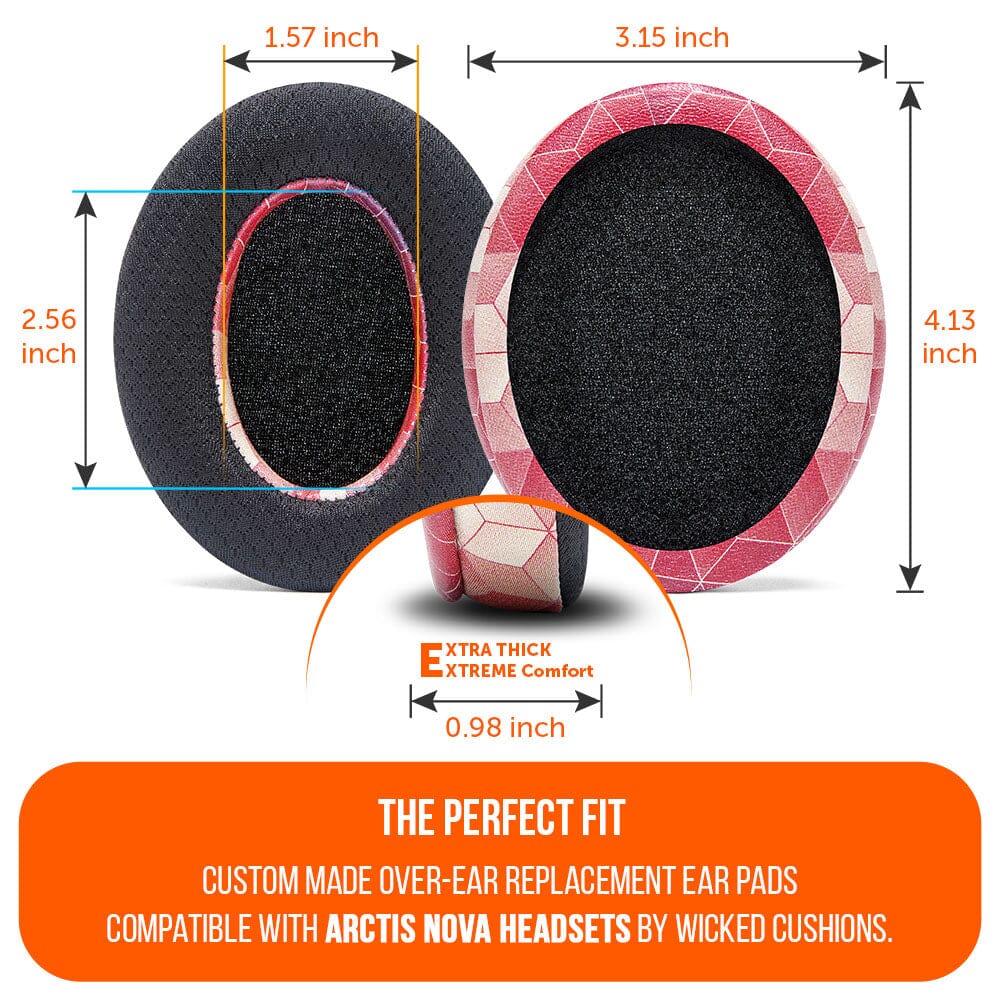 WC FreeZe Cooling Gel Earpads for Arctis Nova Headphones