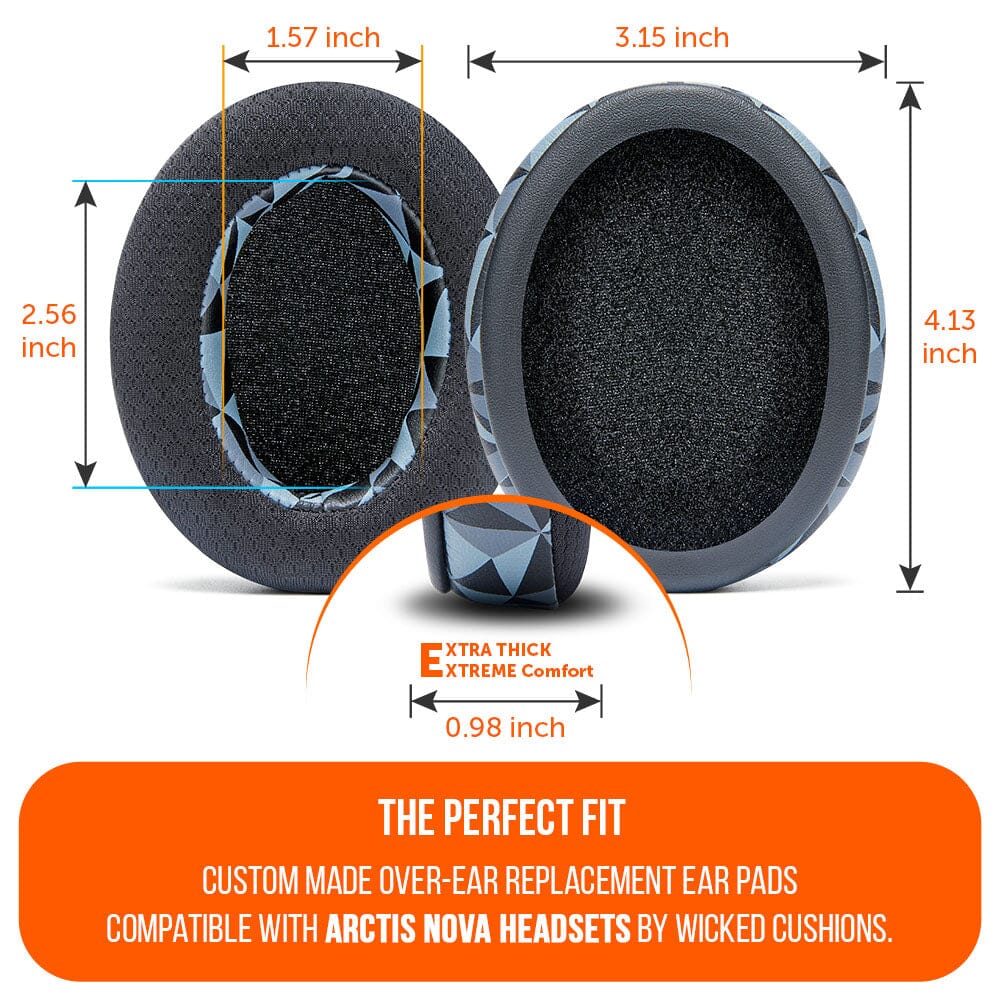 WC FreeZe Cooling Gel Earpads for Arctis Nova Headphones