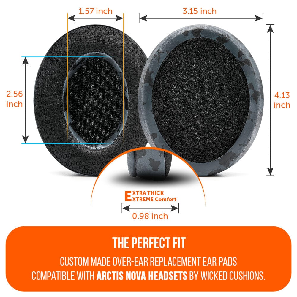 WC FreeZe Cooling Gel Earpads for Arctis Nova Headphones