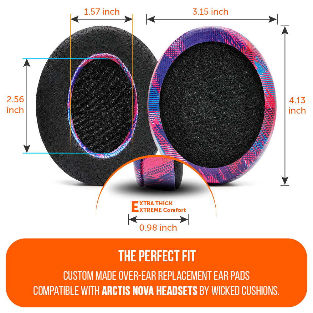 WC FreeZe Cooling Gel Earpads for Arctis Nova Headphones