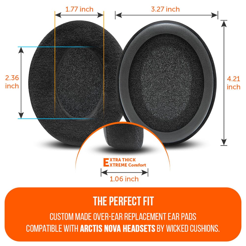 Arctis Nova Enhanced Sound Precision Earpads WC StealthZ