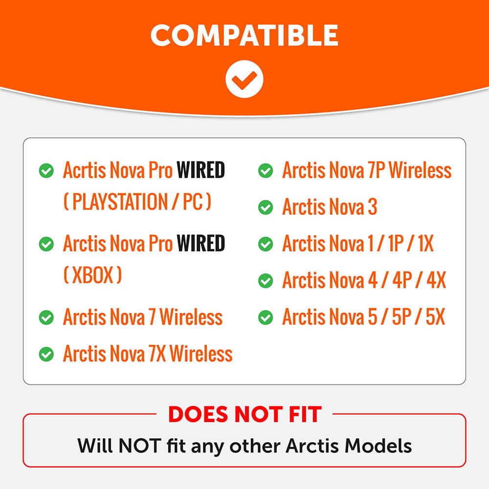 Arctis Nova Enhanced Sound Precision Earpads WC StealthZ