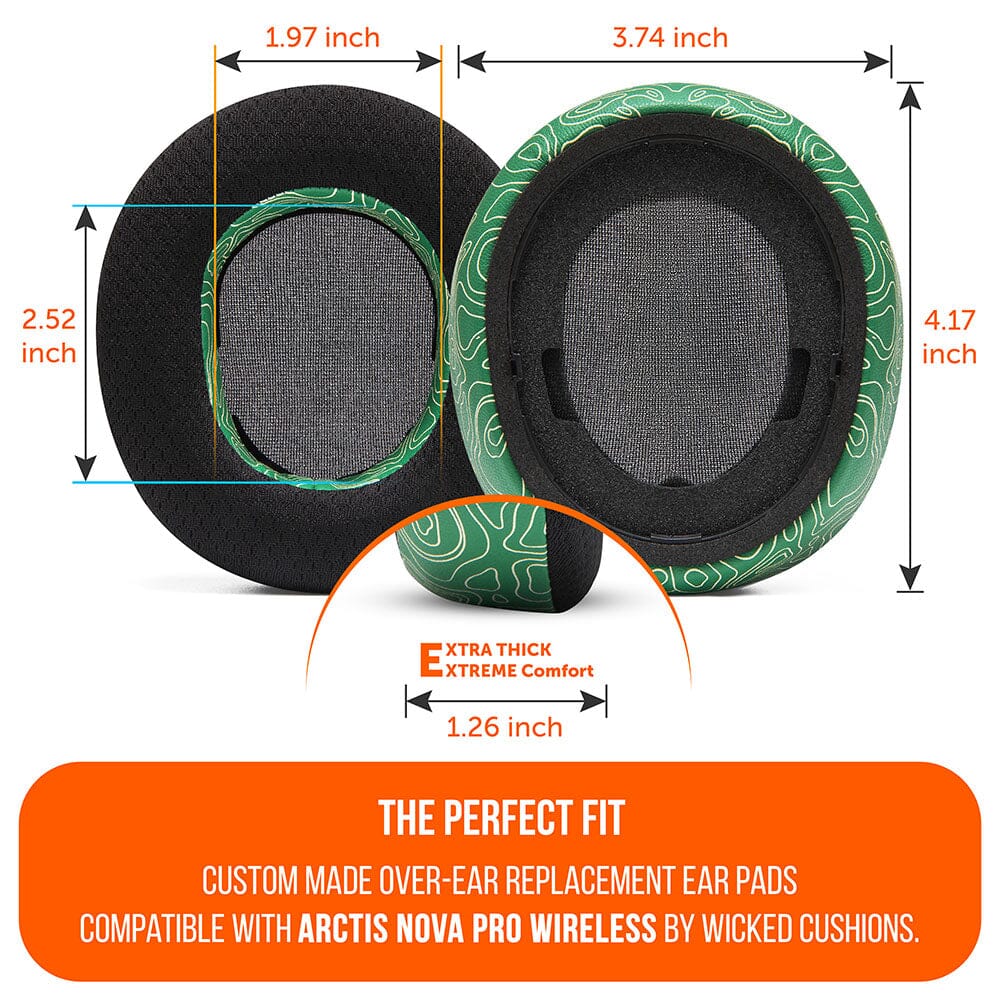 WC FreeZe Cooling Gel Earpads for Arctis Nova Pro Wireless