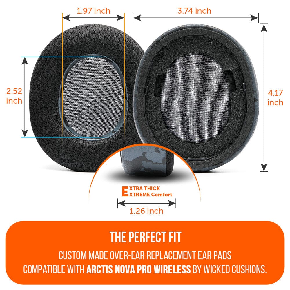 WC FreeZe Cooling Gel Earpads for Arctis Nova Pro Wireless