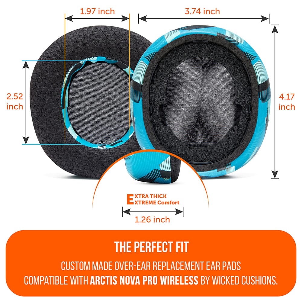 WC FreeZe Cooling Gel Earpads for Arctis Nova Pro Wireless
