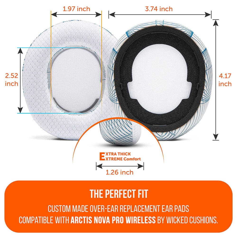 WC FreeZe Cooling Gel Earpads for Arctis Nova Pro Wireless