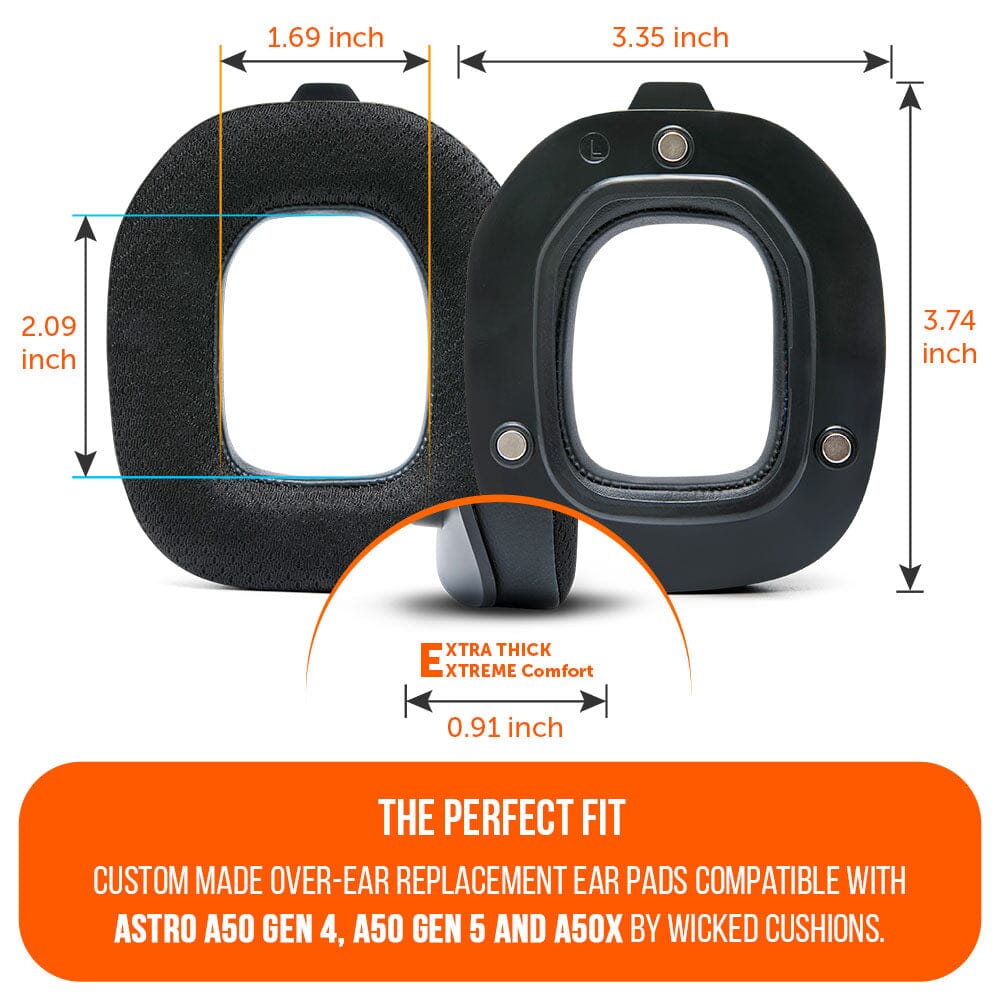 Astro A50 WC FreeZe Cooling Gel Earpads Replacement for Gen 4 Gen 5 A50X
