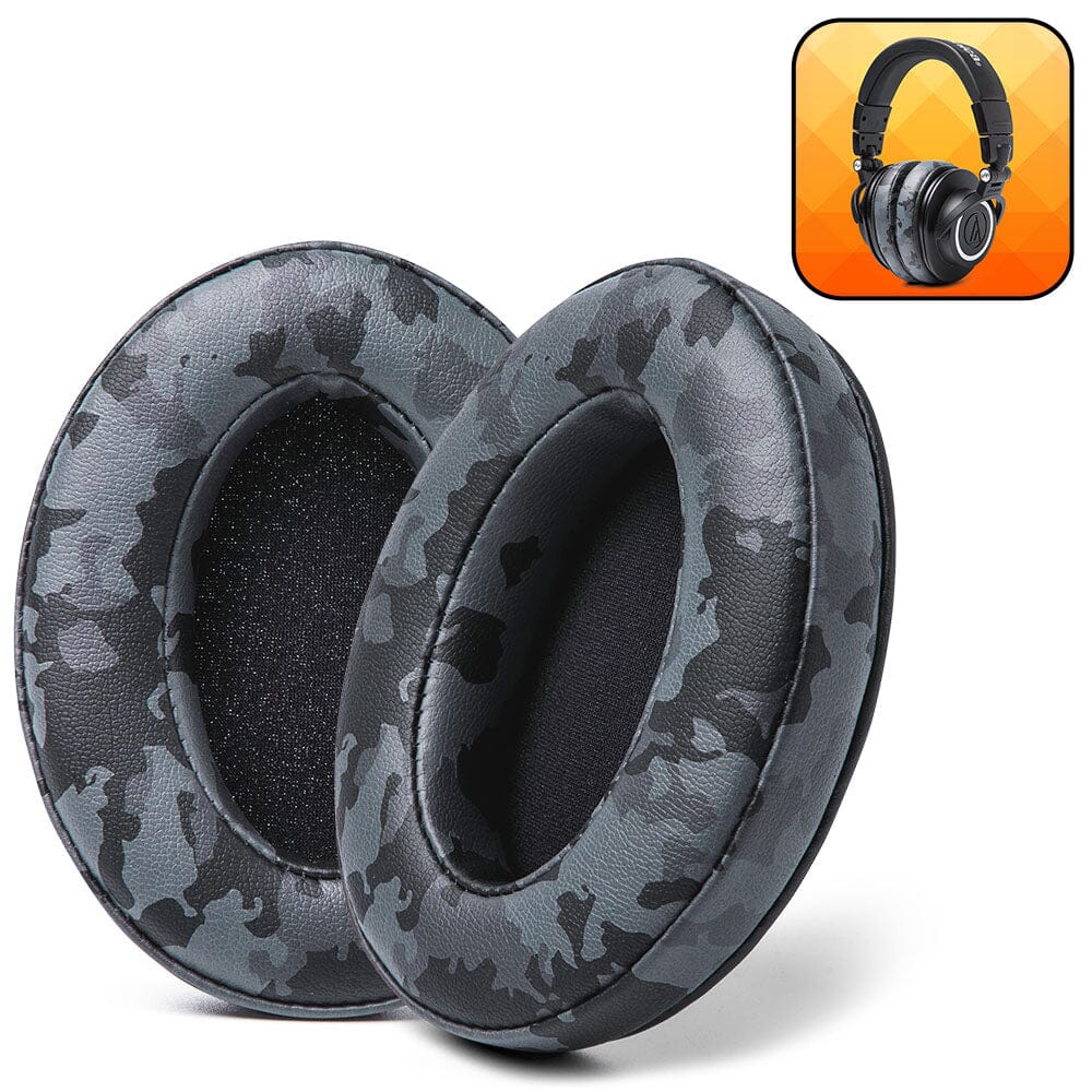 ATH M50X Replacement Earpads Thick PU Leather Headphone Cushions