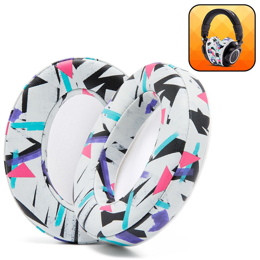 ATH M50X Replacement Earpads Thick PU Leather Headphone Cushions