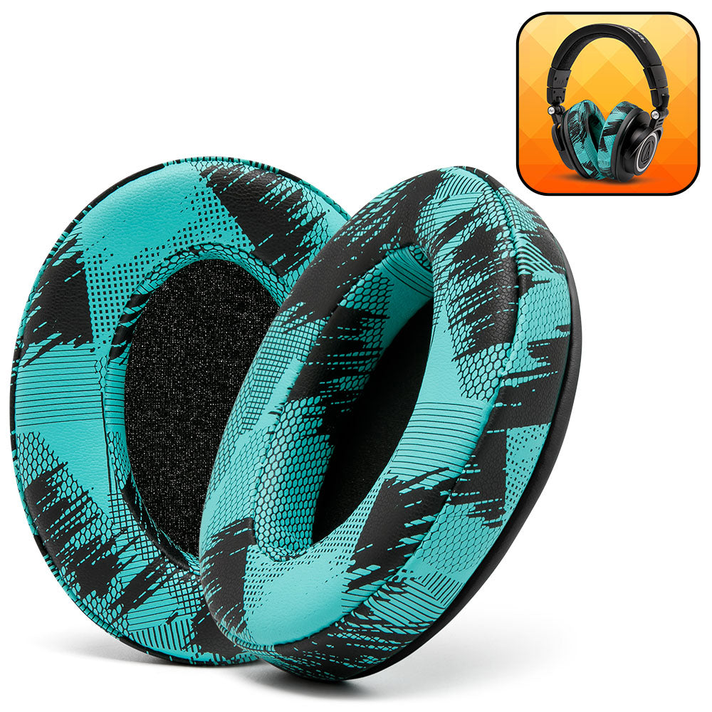 ATH M50X Replacement Earpads Thick PU Leather Headphone Cushions