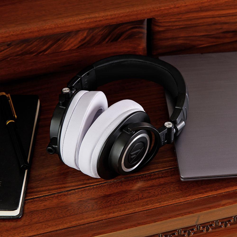 ATH M50X Replacement Earpads Thick PU Leather Headphone Cushions