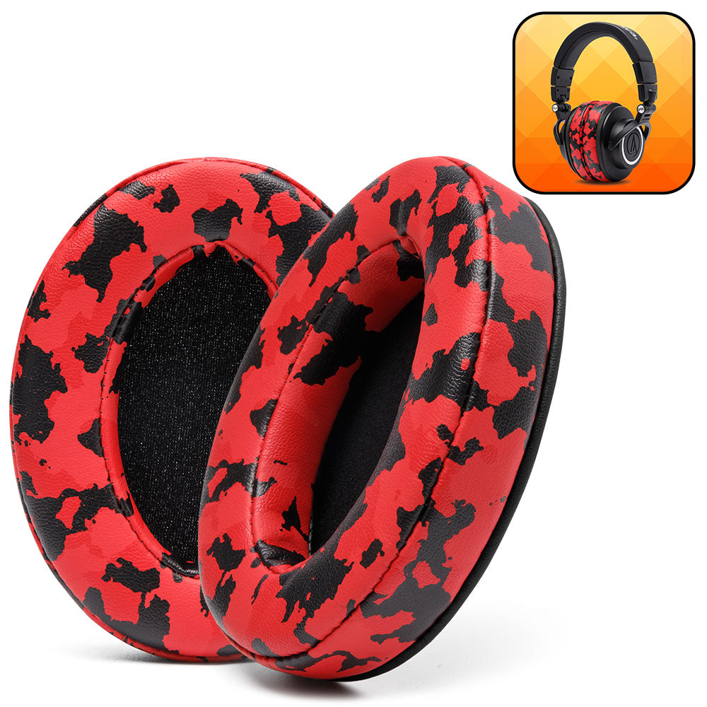 ATH M50X Replacement Earpads Thick PU Leather Headphone Cushions