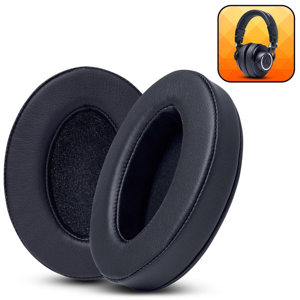 ATH M50X Replacement Earpads Thick PU Leather Headphone Cushions