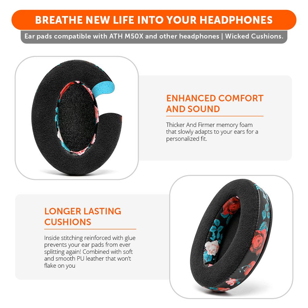 ATH M50X Velour Hybrid Replacement Earpads