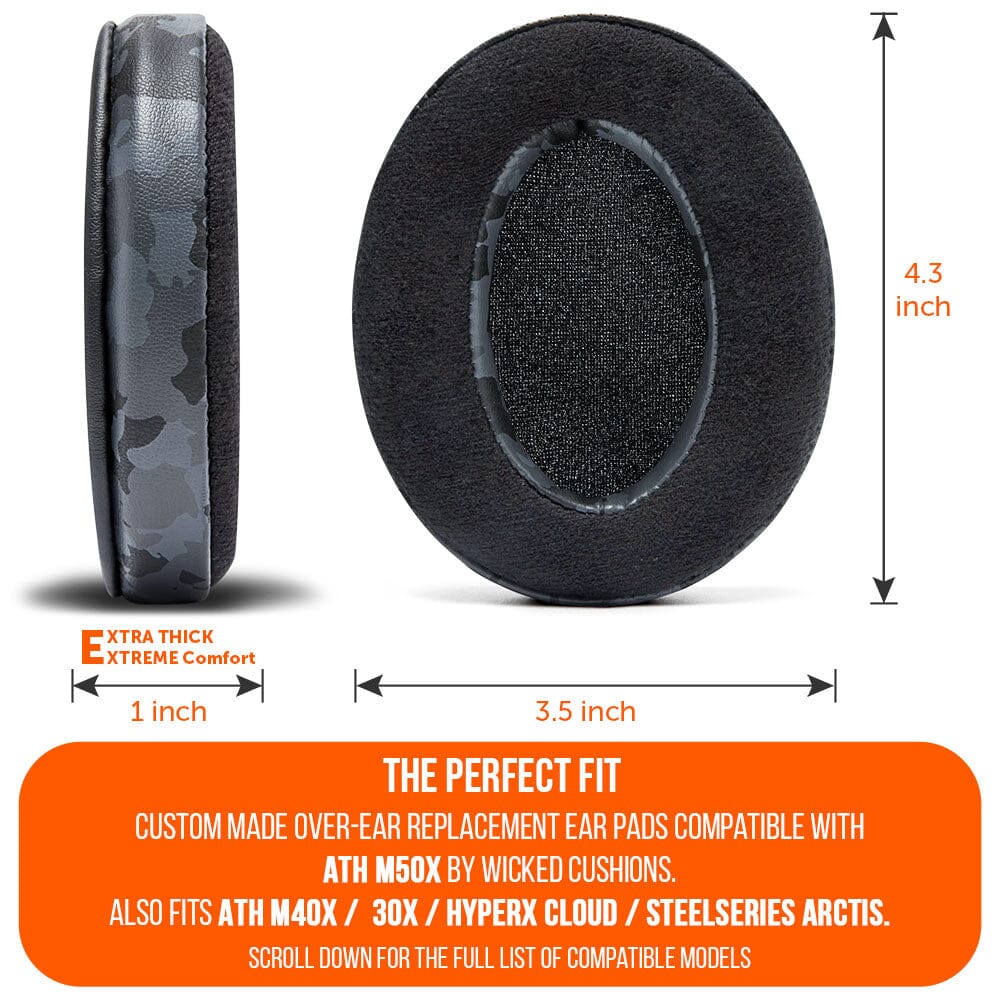 ATH M50X Velour Hybrid Replacement Earpads