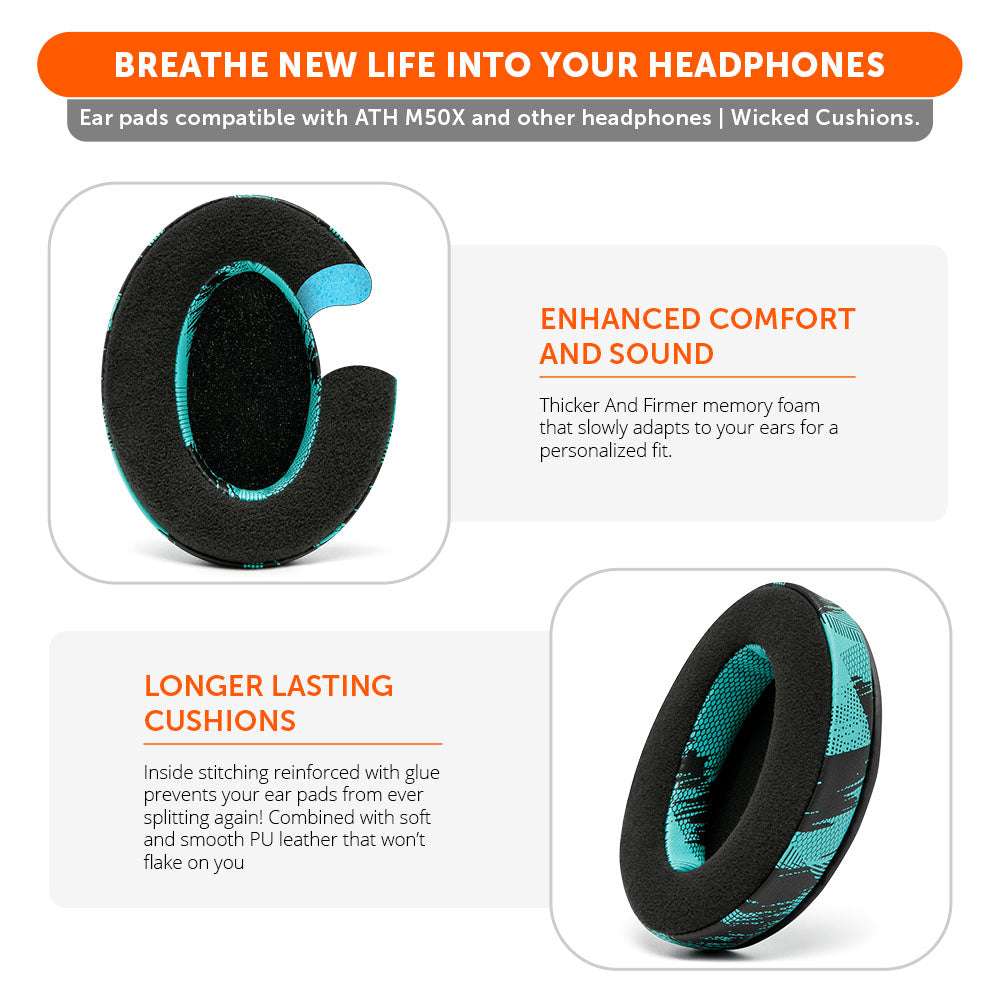ATH M50X Velour Hybrid Replacement Earpads