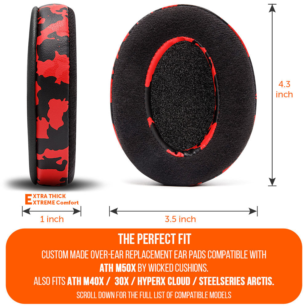 ATH M50X Velour Hybrid Replacement Earpads